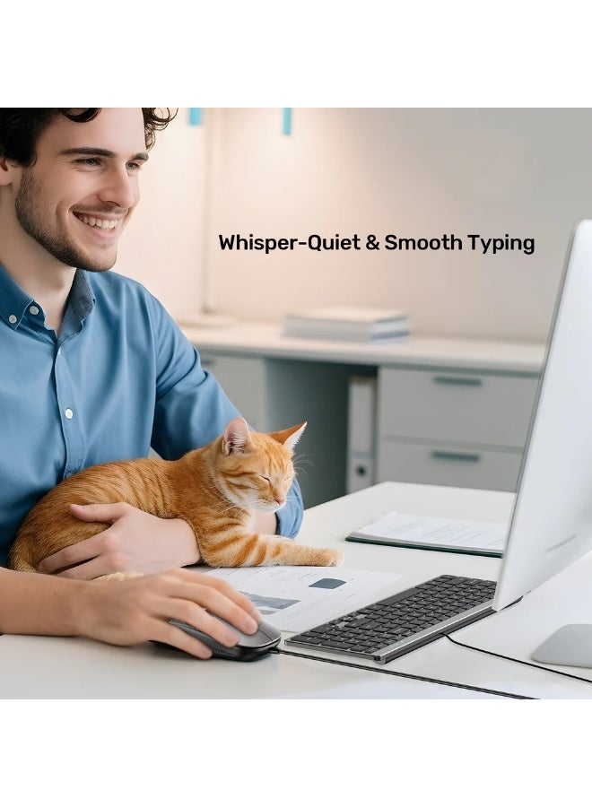 يوني تيك SlimTrack Wired Optical Mouse – Slim, Silent, 1600 DPI, Multi-Functional Scroll, USB-A Plug & Play - Image 5